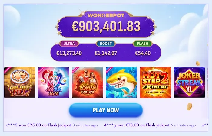 Nomini Casino — Inside Nomini Casino: screenshots 1